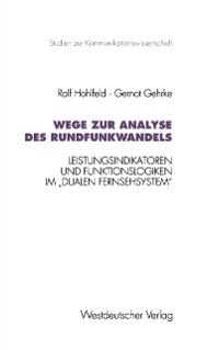 Cover Wege zur Analyse des Rundfunkwandels