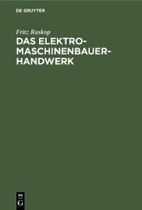 Cover Das Elektromaschinenbauer-Handwerk