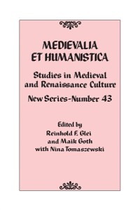 Cover Medievalia et Humanistica, No. 43