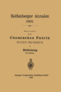 Cover Helfenberger Annalen 1891