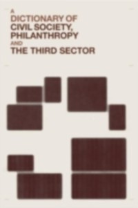 Cover Dictionary of Civil Society, Philanthropy and the Third Sector