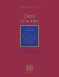 Cover Droit de la mer Bulletin, No. 103