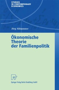 Cover Ökonomische Theorie der Familienpolitik
