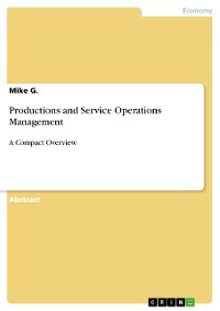 Cover Productions and Service Operations Management