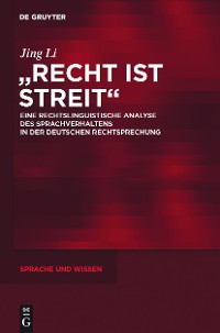 Cover "Recht ist Streit"