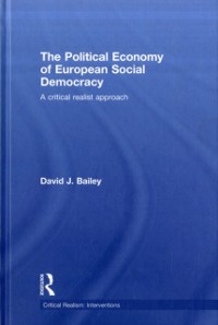 Cover Political Economy of European Social Democracy