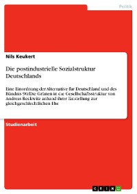 Cover Die postindustrielle Sozialstruktur Deutschlands