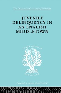 Cover Juvenile Delinquency in an English Middle Town