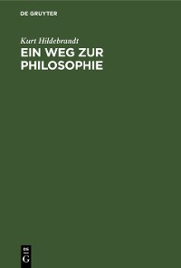 Cover Ein Weg zur Philosophie