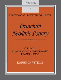 Cover Franchthi Neolithic Pottery, Volume 1