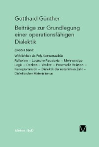 Cover Beiträge zur Grundlegung einer operationsfähigen Dialektik II