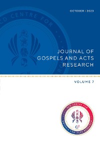 Cover Journal of Gospel and Acts Research volume 7