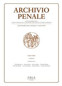 Cover Archivio Penale 1/2016