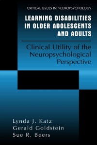Cover Learning Disabilities in Older Adolescents and Adults