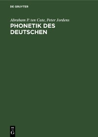 Cover Phonetik des Deutschen