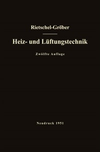 Cover H. Rietschels Lehrbuch der Heiz- und Lüftungstechnik