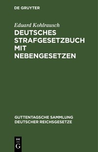 Cover Deutsches Strafgesetzbuch mit Nebengesetzen