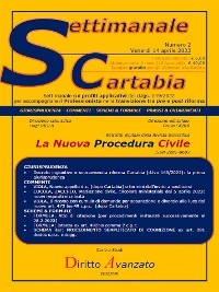 Cover SETTIMANALE CARTABIA n. 2 - Venerdì 14.4.2023