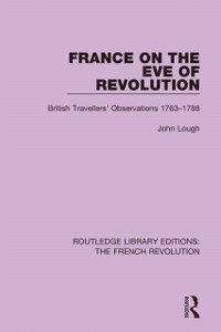 Cover France on the Eve of Revolution