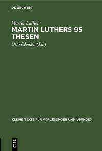 Cover Martin Luthers 95 Thesen