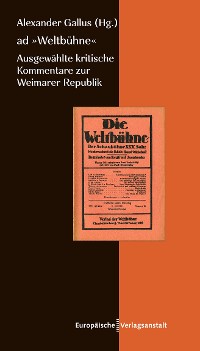 Cover ad "Weltbühne"