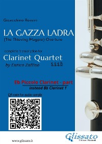 Cover Eb Piccolo Clarinet (instead Bb Clarinet 1) part of "La Gazza Ladra" overture for Clarinet Quartet