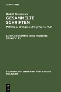 Cover Indogermanisches. Italisches. Romanisches