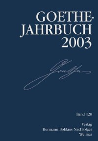 Cover Goethe-Jahrbuch 2003