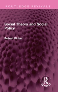 Cover Social Theory and Social Policy