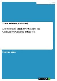 Cover Effect of Eco-Friendly Products on Consumer Purchase Intention