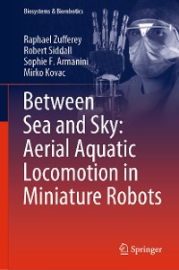 Cover Between Sea and Sky: Aerial Aquatic Locomotion in Miniature Robots