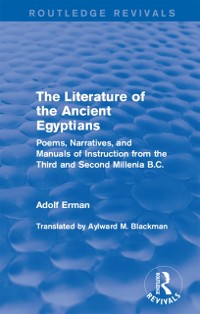 Cover Literature of the Ancient Egyptians
