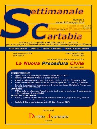 Cover SETTIMANALE CARTABIA n. 8 - Venerdì 26.5.2023