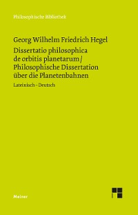 Cover Dissertatio philosophica de orbitis planetarum. Philosophische Dissertation über die Planetenbahnen