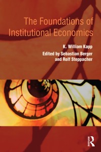 Cover The Foundations of Institutional Economics