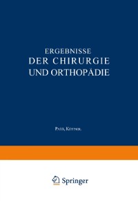 Cover Ergebnisse der Chirurgie und Orthopädie