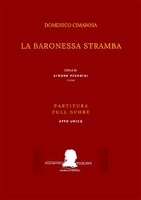 Cover La baronessa stramba (Partitura - Full Score)