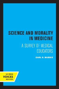 Cover Science and Morality in Medicine