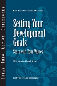 Cover Setting Your Development Goals: Start with Your Values