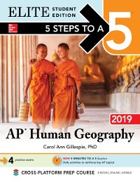 Cover 5 Steps to a 5: AP Human Geography 2019 Elite Student Edition