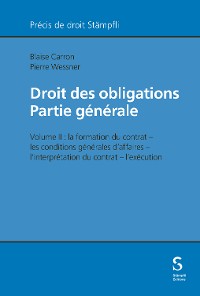 Cover Droit des obligations ‒ Partie générale