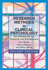 Cover Research Methods in Clinical Psychology