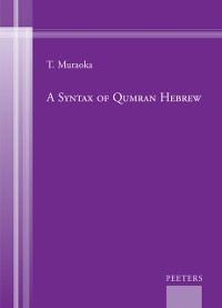 Cover Syntax of Qumran Hebrew