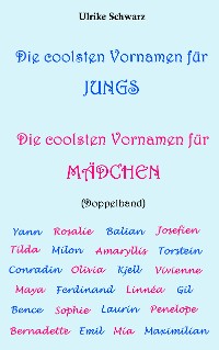 Cover Die coolsten Vornamen für Jungs / Die coolsten Vornamen für Mädchen: Doppelband