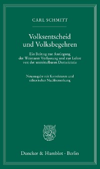 Cover Volksentscheid und Volksbegehren.