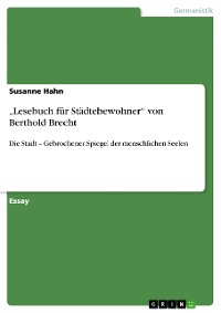 Cover „Lesebuch für Städtebewohner“ von Berthold Brecht