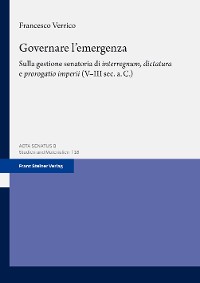 Cover Governare l’emergenza