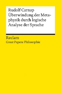 Cover Überwindung der Metaphysik durch logische Analyse der Sprache