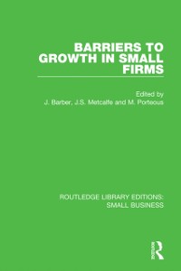 Cover Barriers to Growth in Small Firms
