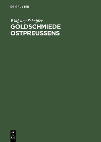 Cover Goldschmiede Ostpreussens
